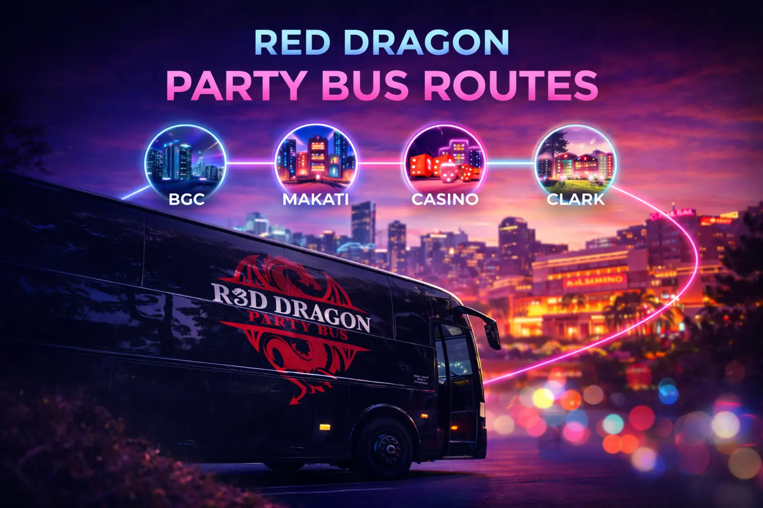 Red Dragon Party Bus Routes in Manila